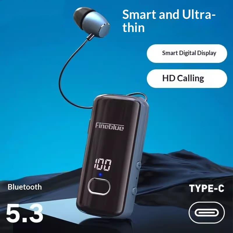 F580 Lapel-Style Wireless Bluetooth Earphones